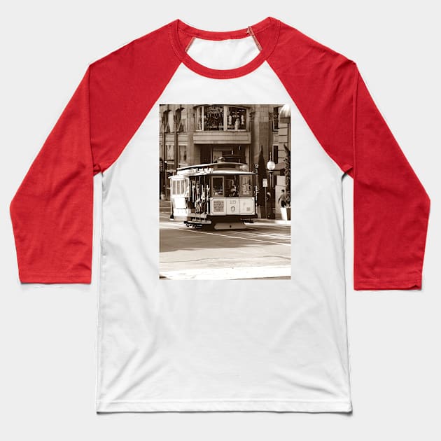 San Francisco Cable Car Baseball T-Shirt by AH64D